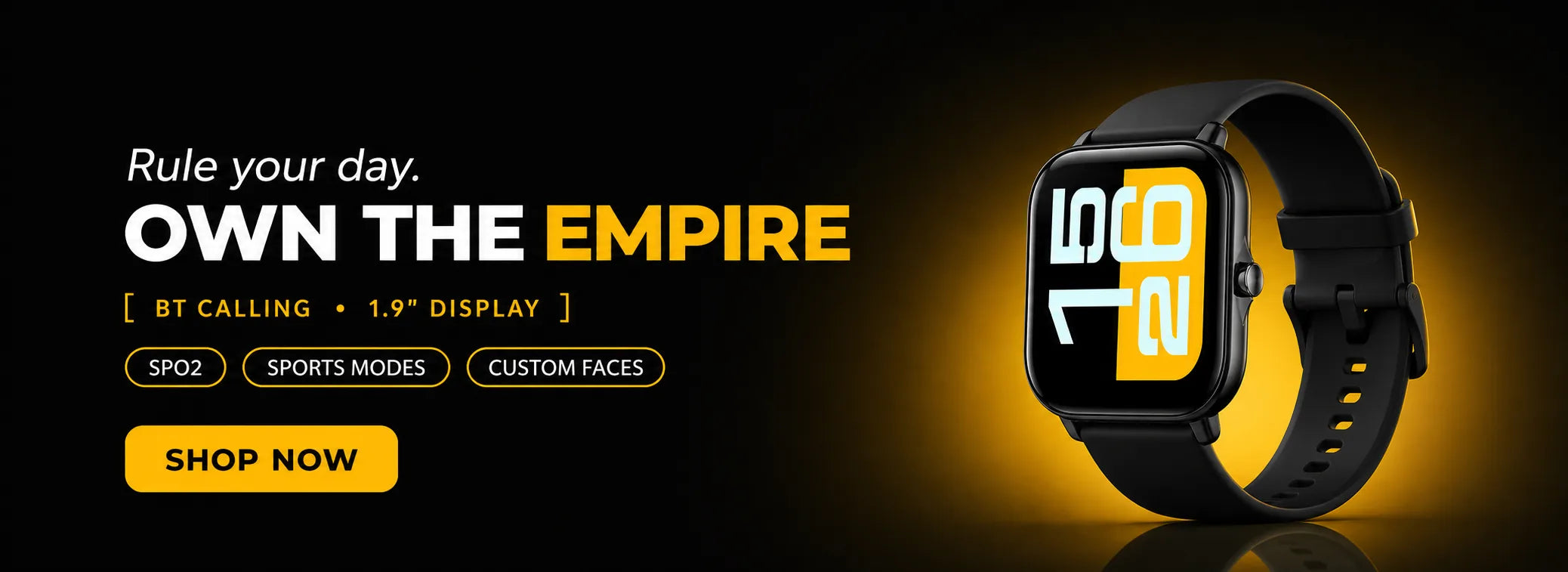 OG EMPIRE smartwatch — BT calling, 1.9" display