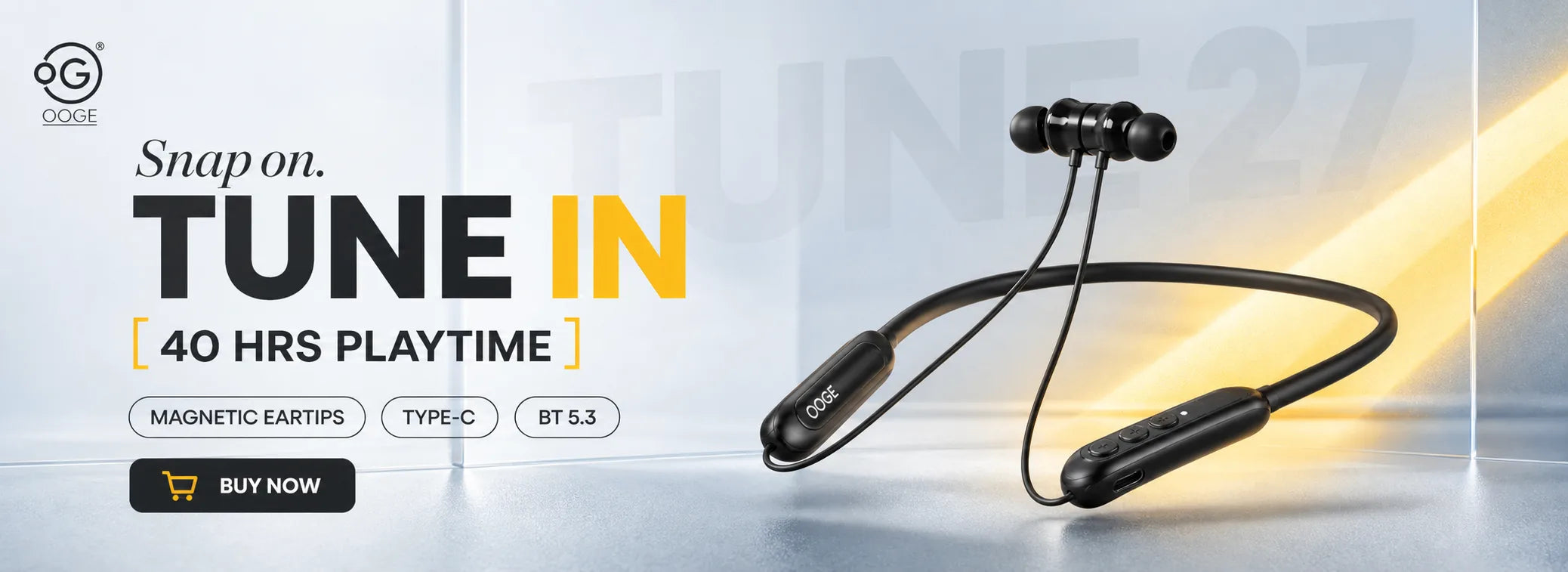TUNE 27 wireless neckband — 40 hrs playtime
